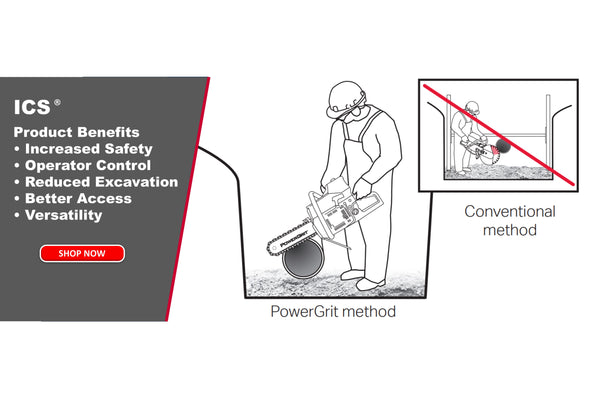 ICS 890F4 Concrete Saw - Hydraulic