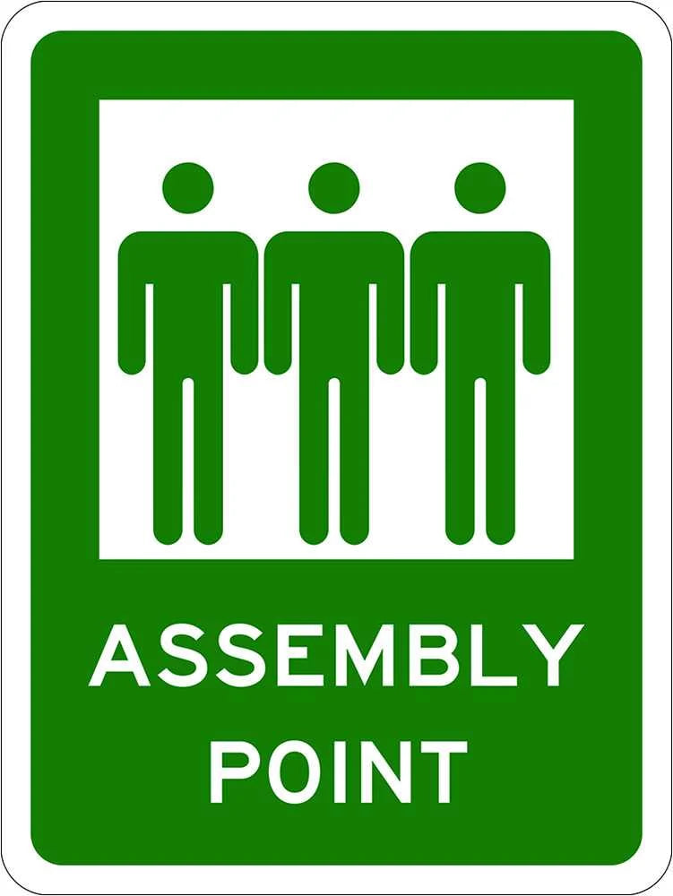 Emergency & Exit Sign | Assembly Point - 450 x 600mm