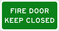 Fire Sign | Fire Door Keep Closed- 110 x 60mm