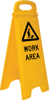 Floor Stand Sign | Work Area 670mm