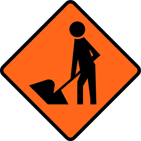 Road Works Sign - Traffic Warning 750mm