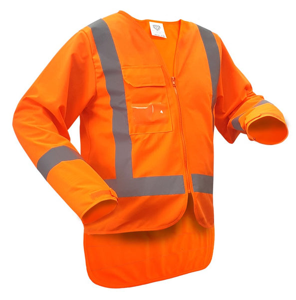 Hi-vis Safety Vest Long Sleeve - Orange