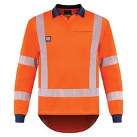 Hi-vis Flame-Retardant Polo - L/S Orange