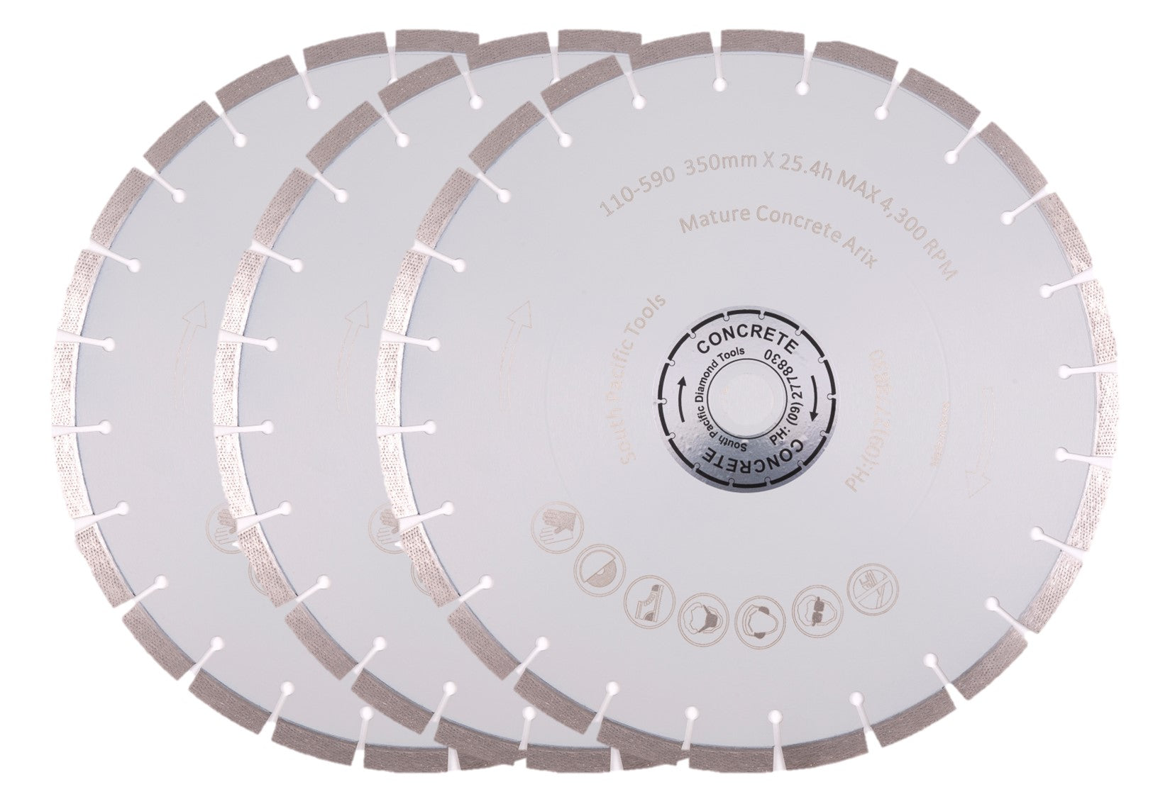 Mature Concrete Blades (x3)