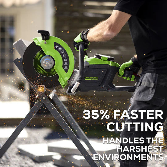 Greenworks 82V 12" Concrete Saw Kit
