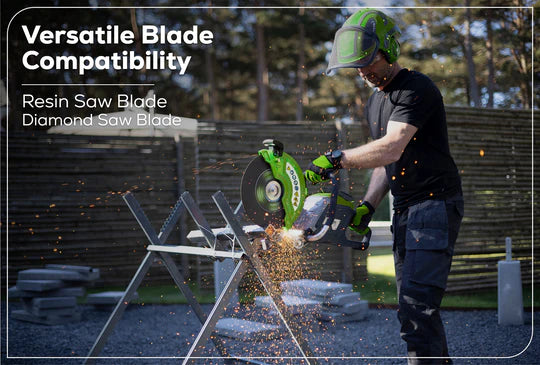 Greenworks 82V 14" Concrete Saw Kit