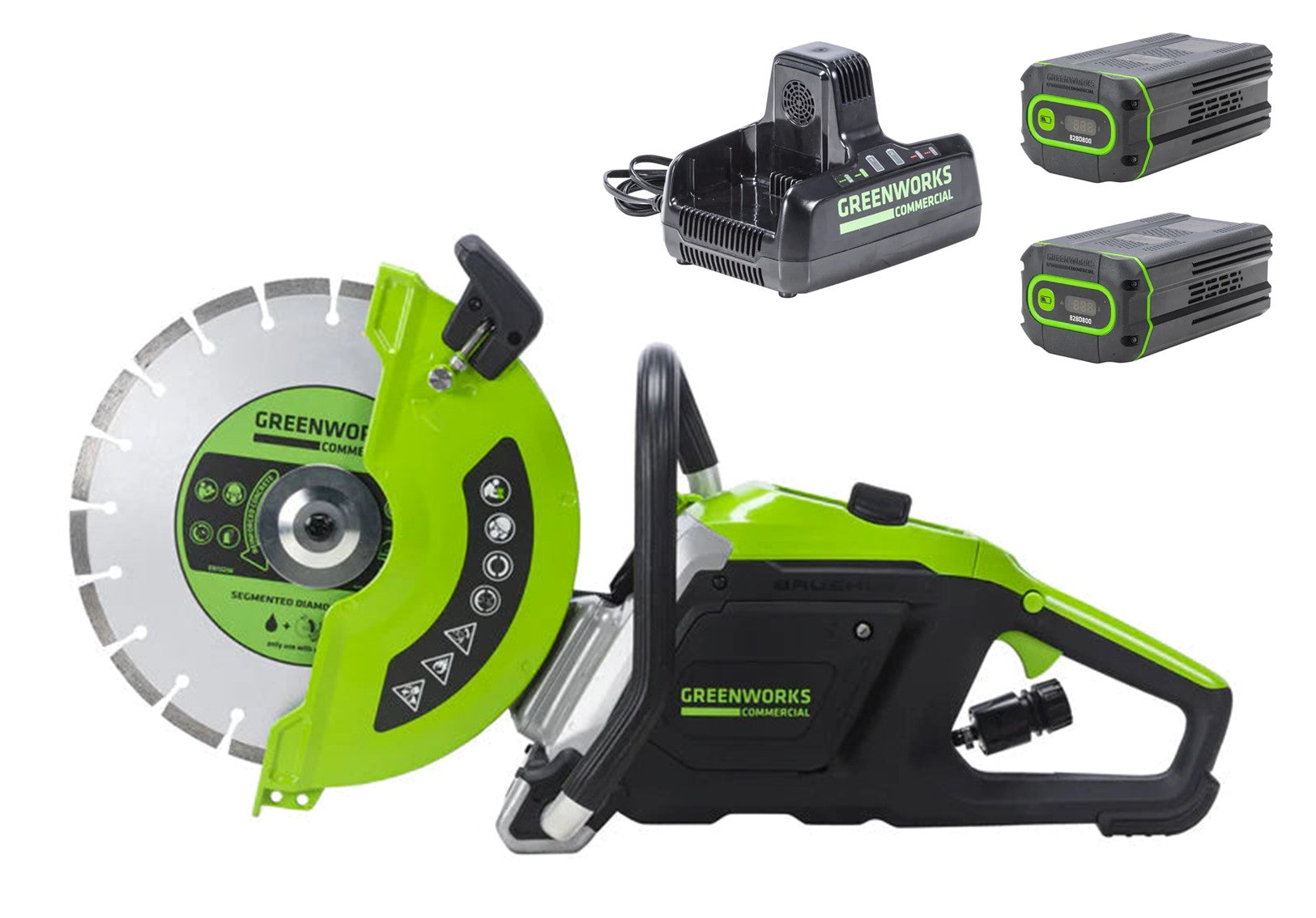 Greenworks 82V 12" Concrete Saw Kit
