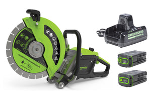 Greenworks 82V 14" Concrete Saw Kit