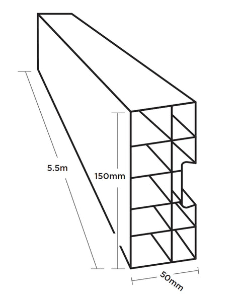 150mm Rigid x 5.5m - South Pacific Diamond Tools
