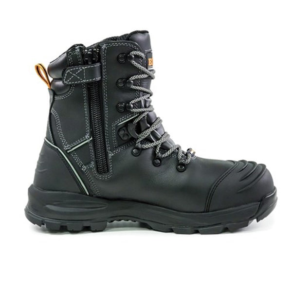 Bison Safety Boots - High Leg Zip/Lace Safety Boot