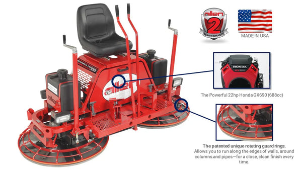 ALLEN MP235 22hp Rider Trowel Edger at Tradesmart in NZ