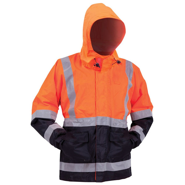Hi-Vis Safety Contractors Jacket - Orange