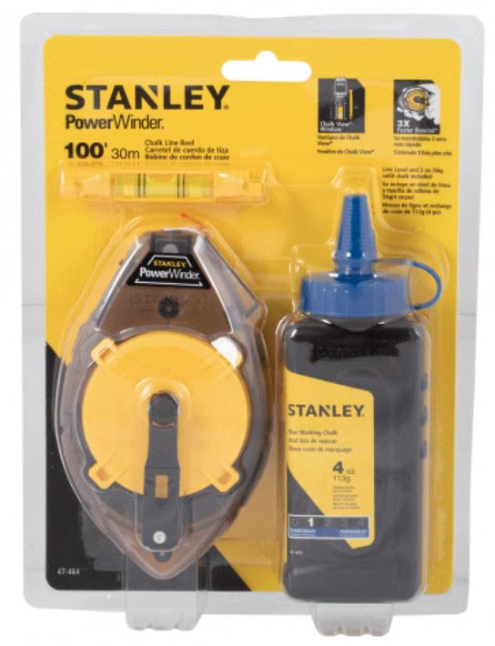 Stanley Line String Stanley Chalk Line Reel Kit - 30m