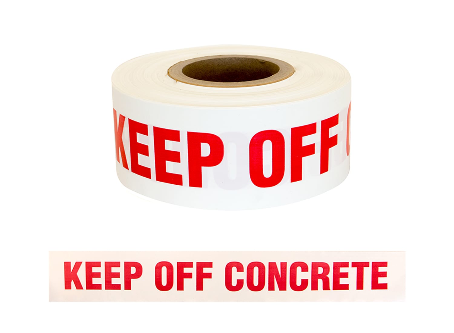 Safety Warning Tape - "Keep Off Concrete"