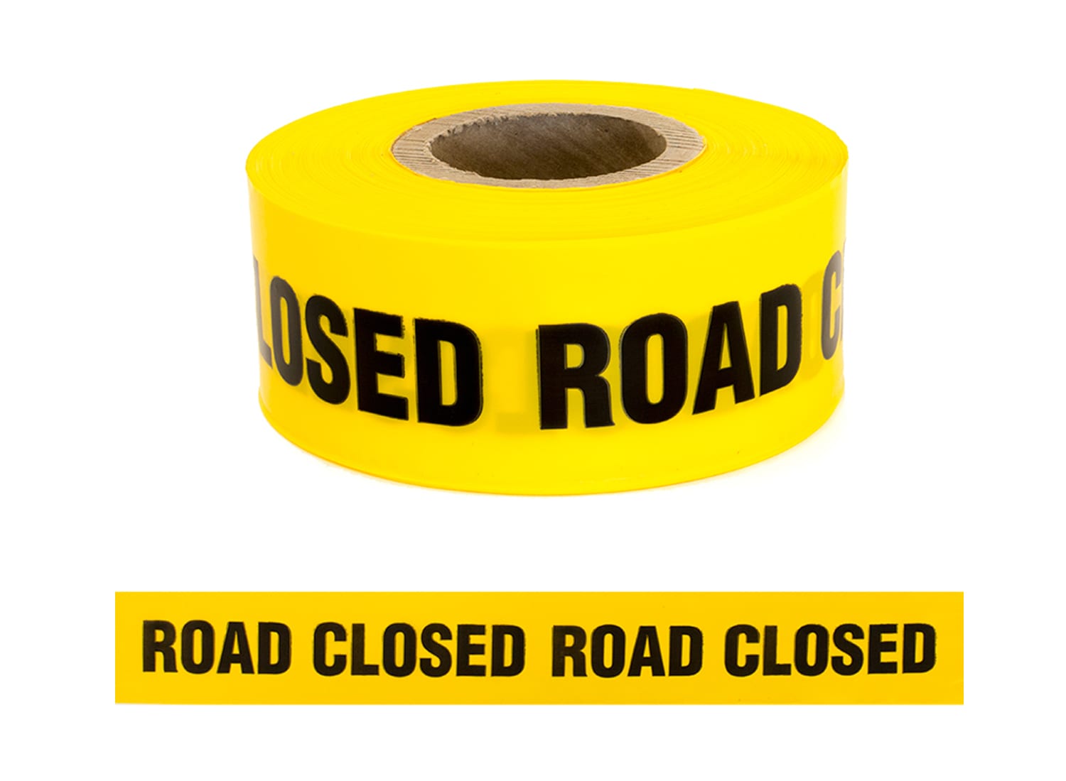 Safety Warning Tape - "Road Closed"