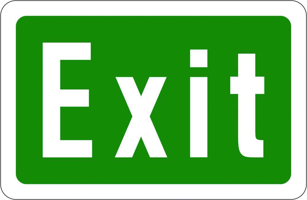 Emergency & Exit Sign | Exit- 265 x 170mm